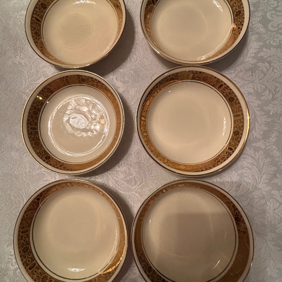 Set of 4 Burleigh Ware Zenith Fruit Nappies - Picture 1 of 3